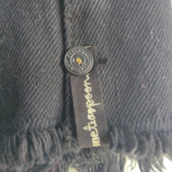 One teaspoon micro mini distressed black denim skirt - Picture 7 of 8